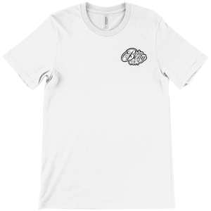 BLACK AND WHITE Logo TEE WHITE